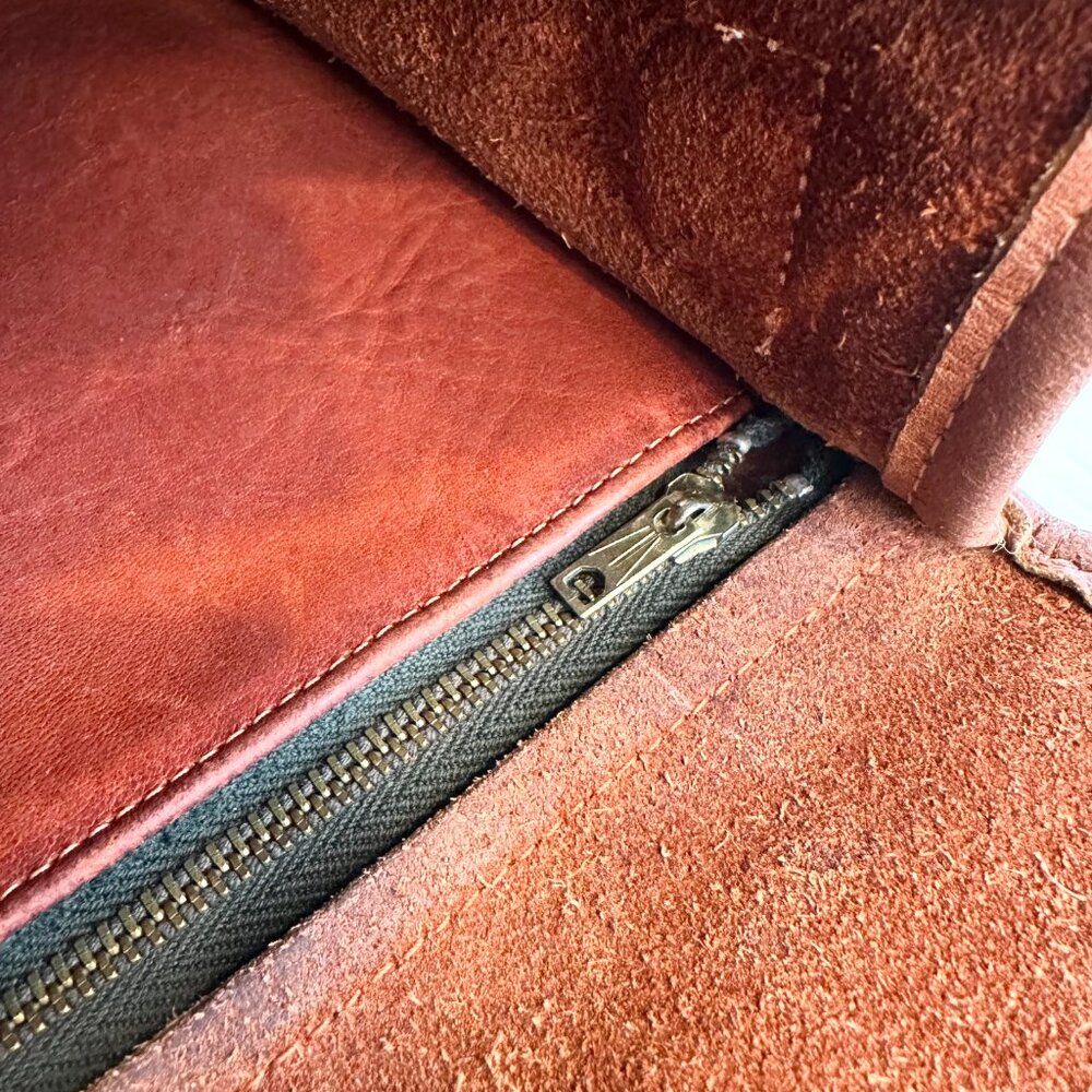 Vintage COACH Convertible Clutch Bag New York City British Tan 70/80s - Picture 13 of 16